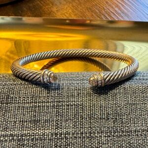 David Yurman moissanite and diamond bangle bracelet!